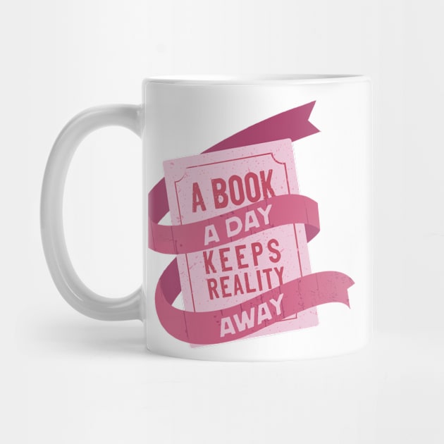 A book a day keeps reality away by medimidoodles